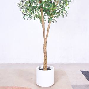 Árbol de <span class=keywords><strong>Olivo</strong></span> Artificial de Lujo, Planta Bonsái <span class=keywords><strong>Grande</strong></span> para Decoración Interior/Exterior, Maceta Densa de 180 cm, Vegetación Nórdica - Product Image 4