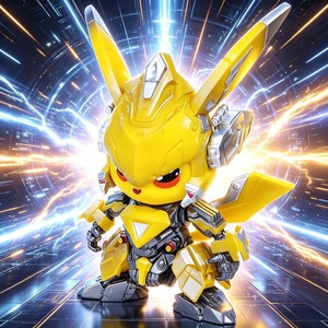 Figura de Acción de Pikachu COS <span class=keywords><strong>Megatron</strong></span>, Robot de PVC, Peluche, Hecho en Japón, <span class=keywords><strong>Juguete</strong></span> de Moda, Producto Terminado - Product Image 2