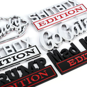 المصنع بالجملة تصميم مخصص السيارات 3D عبس البلاستيك طبعة تنقش المينا الكروم شعار شارات الشعار - Product Image 3