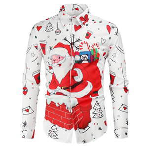 Blazer personnalisé pour homme à manches longues en polyester, imprimé numérique 3D motif animal, séchage rapide, imprimé Père Noël pour l'été et les fêtes - Product Image 1