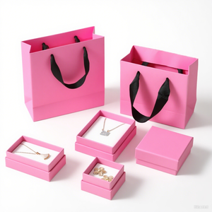 Orange 8*8*4cm Cheap Cardboard Display <strong>Boxes</strong> Small Earrings Brooch <strong>Jewelry</strong> Pink Lid <strong>Gift</strong> Necklace Storage Container - Product Image 3
