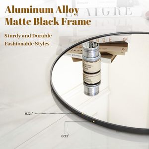 <span class=keywords><strong>Espejo</strong></span> de Baño Moderno Minimalista con Marco de Aleación de Aluminio a Prueba de Explosiones Senfu, para Uso en Hoteles y Hogares, Personalizable - Product Image 3