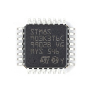 ไอซีใหม่แกะกล่อง 16MHz หน่วยความจำแฟลช 8KB ไมโครคอนโทรลเลอร์ 8 บิต MCU LQFP32 STM8S903K3T6C - Product Image 1