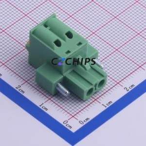 KF2EDGKDM-5.0-2P Plug-in Terminal Block P=5mm Connector Plug Screw Fixing 1x2P 5mm - Product Image 1