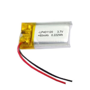 Yüksek kaliteli şarj edilebilir 60mah lityum polimer pil 3.7 v, polimer lityum pil - Product Image 1
