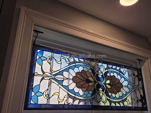 Vidrio templado esmaltado con método de catedral personalizado, decoración para puertas y ventanas de cocina, sala de estar, hoteles y baños - Product Image 5