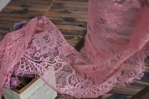 DELACE – robe de mariée en dentelle colorée pour femmes, tissu de figurine de fleurs naturelles assorties, dentelle eyelashi pour robes de mariée - Product Image 5