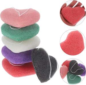 Éponge Konjac personnalisée avec logo pour le bain du visage des bébés, forme mignonne, naturelle, sûre, à base de plantes, pour nourrissons, tout-petits, nouveau-nés, brosse de douche - Product Image 3