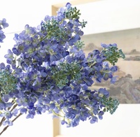 Bunga buatan 3D kualitas tinggi bunga lilac sentuhan nyata untuk dekorasi rumah