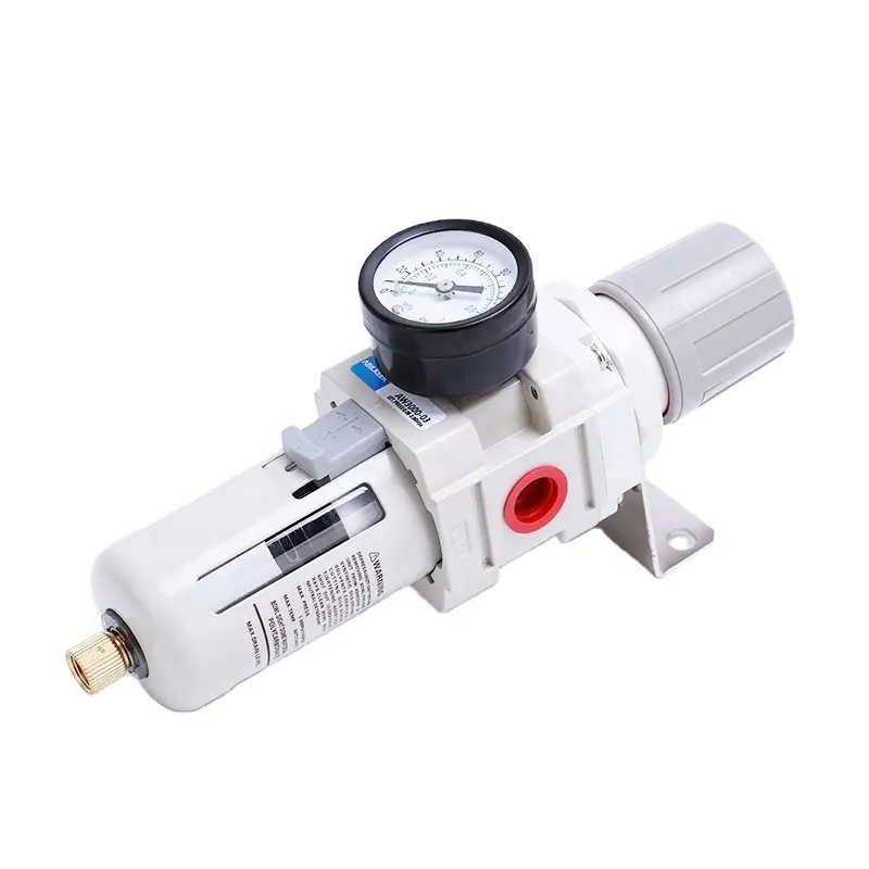 AW Series Filter Regulator Tekanan Kompresor Udara AW Series Pneumatic Filter Regulator dengan Gauge