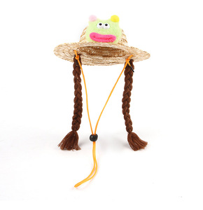 Accesorio para Mascotas, Divertido Sombrero de Paja para Perros Pequeños y Medianos, Lindos Sombreros de Paja para Perros, Mini Sombrero de Paja para Mascotas, Gatos - Product Image 4