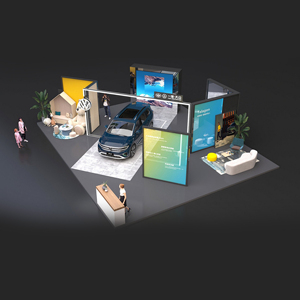 Aluminium-exposition-stand-profil 3x3-taille 1.5 mètres à part se tient plus de 100 mètres carrés conception pour l'équipement d'exposition de salon commercial - Product Image 2