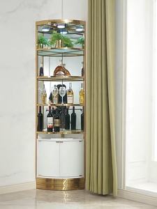 أثاث فاخر أغطية جلد غير القابل للصدأ مجلس الوزراء إستانلستيل مخصص خزانة مشروبات - Product Image 3