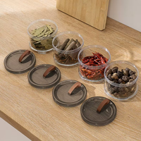 Ensemble de contenants de stockage alimentaire polyvalents MIXWARES - Organisateur de cuisine hermétique pour épices, fruits, collations, nourriture pour animaux et céréales sèches