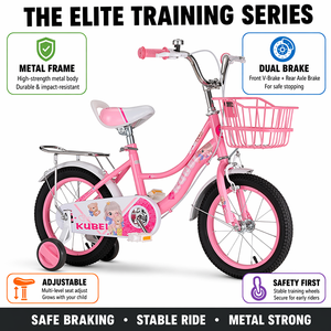 <span class=keywords><strong>Bicicleta</strong></span> Económica para Niños <span class=keywords><strong>y</strong></span> Niñas de 14/16 Pulgadas con Horquilla de Acero <span class=keywords><strong>y</strong></span> Pedales Rosados, Bicicletas Económicas para Niños - Product Image 3