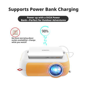 Projecteur moderne électrique portable pour l'extérieur, ultra HD, commande tactile, durable, pour la famille, la chambre à coucher, les petits dortoirs, les étudiants - Product Image 3