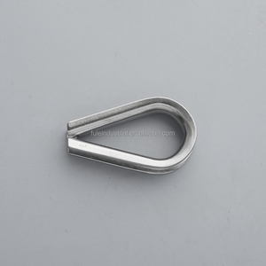 FULE Prix de gros Cossin de câble léger G411 en acier inoxydable 316 pour câble métallique rond ZP de 20 mm - Product Image 3