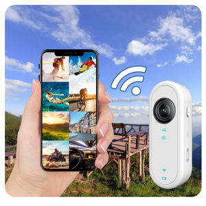 กล้องแอคชั่นขนาดเล็ก 1080P WiFi ป้องกันการสั่นไหว พกพาสะดวก ใช้สำหรับกิจกรรมกลางแจ้ง ปั่นจักรยาน บันทึกวิดีโอแบบสวมใส่ได้ กล้องแอคชั่น wifi - Product Image 5