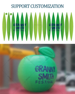 Precio al por mayor de fábrica, globo inflable de fruta de plátano, <span class=keywords><strong>modelo</strong></span> de personaje de dibujos animados de melón para fiesta de verano - Product Image 6