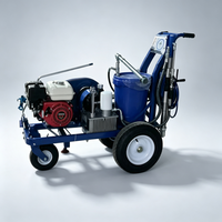 Machine de marquage routier à peinture froide, largeur 20 cm, pour le traçage des lignes routières et des voies municipales