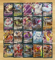 Version Française de 100 Cartes pour Jeu de Cartes à Collectionner Pokémon TCG V Vmax Étincelant Imprimé sur Papier