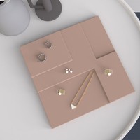 Moule en silicone jetable écologique fait à la main, style Ins, plateau à bijoux en ciment, support de rangement en plâtre, présentoir à collier, outils pour gâteaux