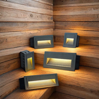 Applique murale LED étanche IP65 en aluminium 220V avec détecteur de mouvement PIR pour intérieur/extérieur, idéale pour escaliers, maison, jardin, chambre