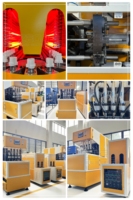 Machine de soufflage PET SMC PLC à faible investissement, 2000 BPH, 4 cavités, semi-automatique avec compresseur d'air pour bouteilles