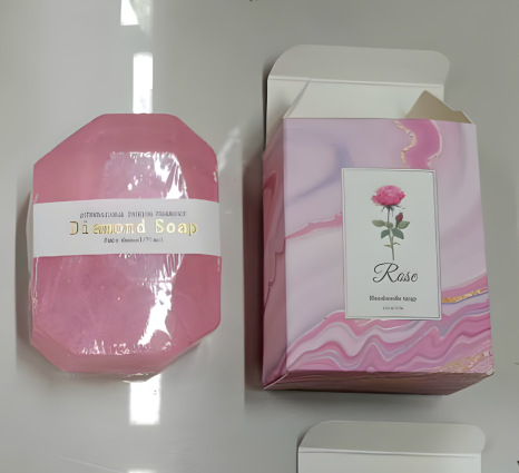 Rose diamond soap