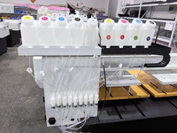Ensemble complet de machine d'impression textile directe à double station 4 têtes pour T-shirts, jeans et sweats à capuche