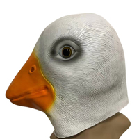 YOUCAN Masque de démon en latex intégral tête d'animal canard, drôle et tendance, pour fête costumée d'Halloween