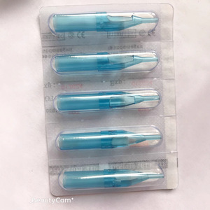 Agujas para tatuajes con puntas azules transparentes de 3.0 mm, consumibles desechables de acero inoxidable para accesorios de máquinas de tatuaje - Product Image 2