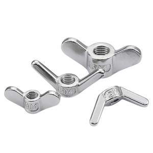 304 Stainless Steel Wing Nut M6 M8 M10 M12 M16 M20 M24 Manual Tightening Construction Industry Use - Product Image 1