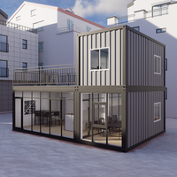 Oficina Contenedor de Ensamblaje Rápido Personalizada, Espacio de Trabajo Prefabricado Modular para Obras de Construcción, Ignífugo de Clase A