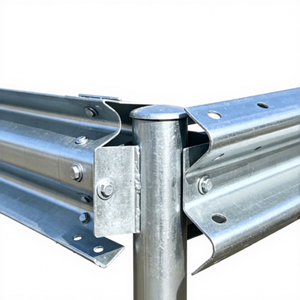 Barrière routière en poutre en W galvanisée haute résistance Q235/Q345, protection anti-impact EN 1317 M65 H2W3, norme d'exportation OEM personnalisée - Product Image 1