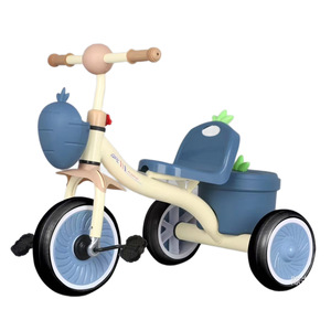 Children Tricycle 2-4 Years Foam Wheels Indoor Outdoor Play <b>Pink</b> Color Metal <b>Frame</b> Kids Bike - Product Image 5