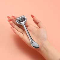 Rouleau de derma à deux fonctions un côté est guasha un côté est le rouleau de Microneedle pour le logo d'OEM de visage