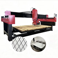 Machine de découpe de pierre CNC multifonctionnelle 3X 4X avec guidage infrarouge pour la découpe de formes spéciales de dalles de marbre et de granit