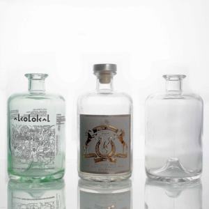 Bouteilles vides en verre, <span class=keywords><strong>bouteille</strong></span> fantaisie en verre pour whisky, Vodka, Gin, alcool - Product Image 2