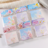 Notas Adhesivas con Estampado Floral Iridiscente, Hojas de Notas con Diseño Personalizado, Fabricación al por Mayor para Decoración de Empaques de Regalos para Festivales