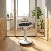 Chaise de bureau ergonomique à bascule pour table debout, avec barre d'équilibre antidérapante, insonorisée, pour bureau assis-debout