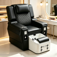 Fauteuil de pédicure de luxe moderne et réglable pour spa des pieds, station de manucure, salons, et soins des cils