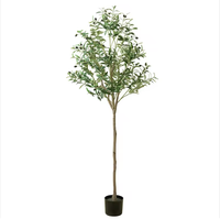 Plantes artificielles d'olivier en plastique écologique de haute qualité, feuilles hautement réalistes, pot personnalisé, décoration intérieure