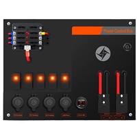 Boîte de commande d'alimentation CC 12/24V, concentrateur d'alimentation pour véhicule, auvent ou remorque.