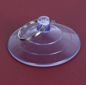 Gancho de Ventosa con Anillo de Tracción, Ventosa de PVC Perforada para Pared de Vidrio, Fuerte <span class=keywords><strong>Fuerza</strong></span> de Succión, Puede Colgar Peluches - Product Image 1