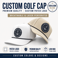 Gorra de Golf Oxford de 5 Paneles de Alta Calidad, Parche Personalizado, MOQ Bajo, Logotipo Grabado OEM, Gorra Deportiva Unisex de Primera Calidad para Clubes de Campo