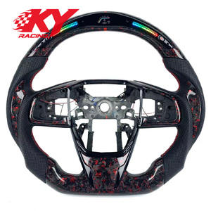Volant sport personnalisé en fibre de carbone forgée avec affichage LED du régime moteur pour Honda Accord Civic 10ème génération ODYSSEY CL9 CR9 - Product Image 1
