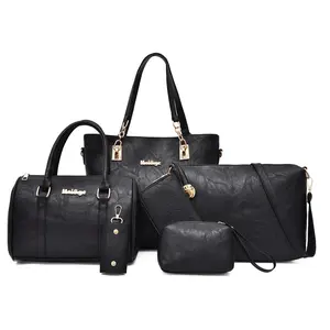 Luxury Designer Famous Brands Ladies Shoulder Purses Women 6 Piece Beauty Large Handbag Sets Fashion Hand Bags