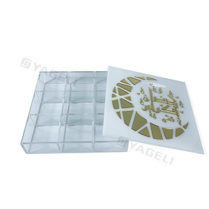 Custom High Quality Moon Shaped Acrylic <b>Eid</b> Mubarak <b>Gift</b> <b>Box</b> with Customized Color & Size for Food Storage and Display Racks - Product Image 3