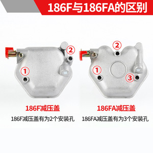 Air-Cooled Diesel Engine Parts 170/173/178/186FA188F Cylinder <b>Head</b> <b>Cover</b> and Pressure Relief <b>Cover</b> for Diesel Tiller Users - Product Image 2